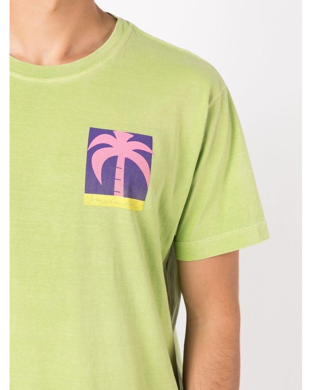 Osklen Chest Palm-tree Print T-shirt in Green for Men | Lyst