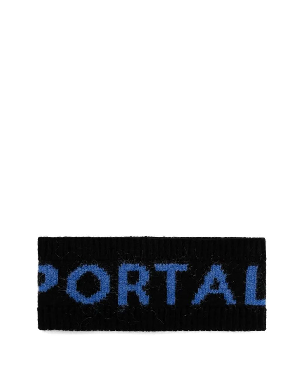 Sportalm Black Logo-Intarsia Ribbed Headband