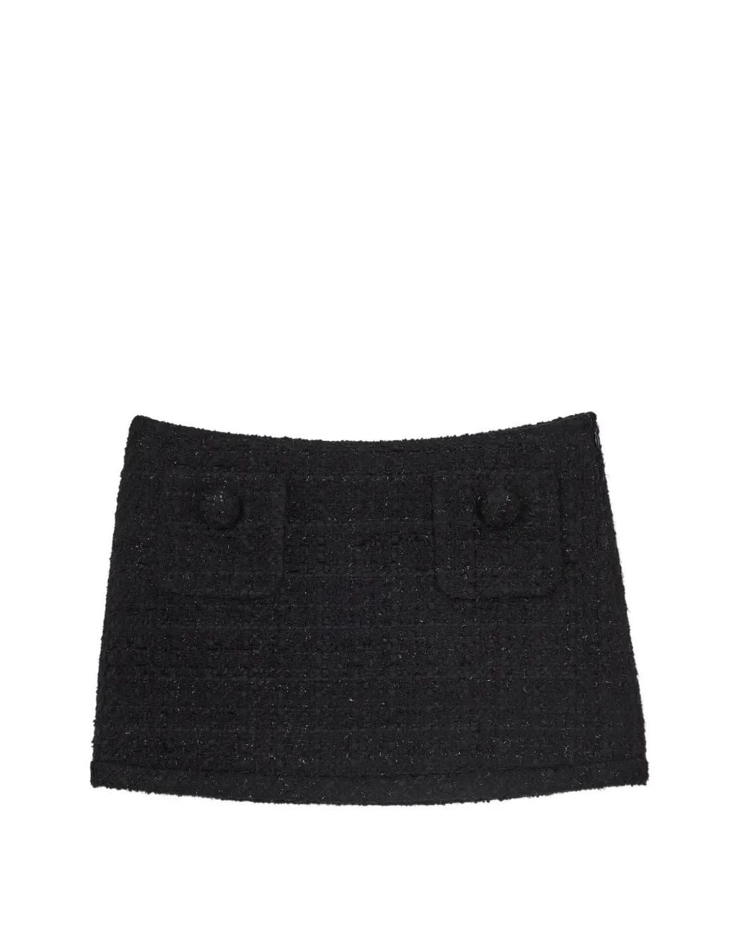 Marc Jacobs Tweed Mini-Rok in het Black