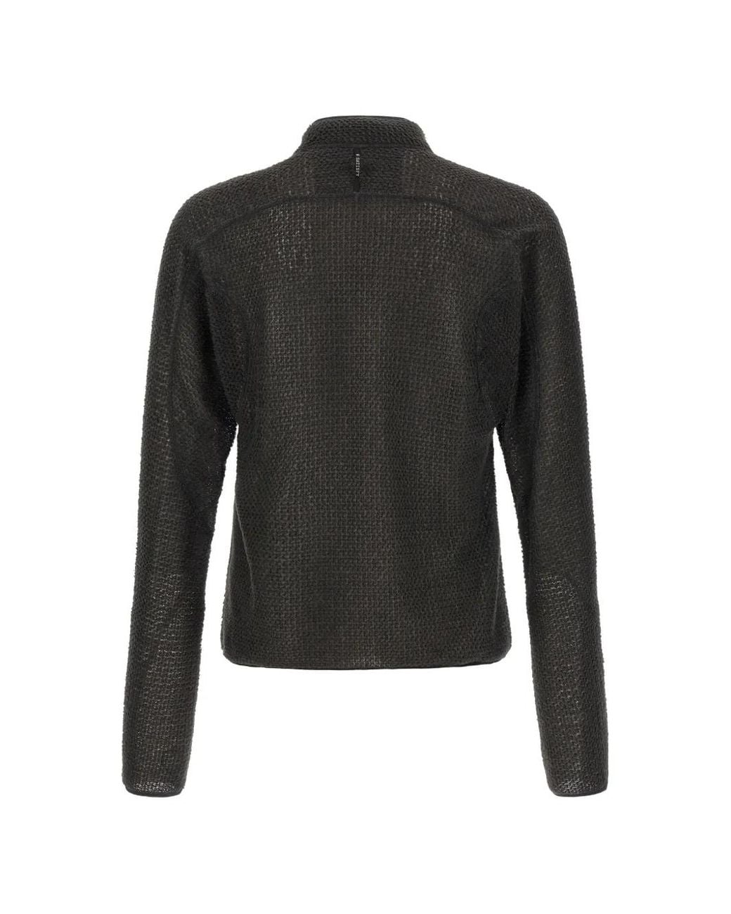 Satisfy Black Half-Zip Sweatshirt for men
