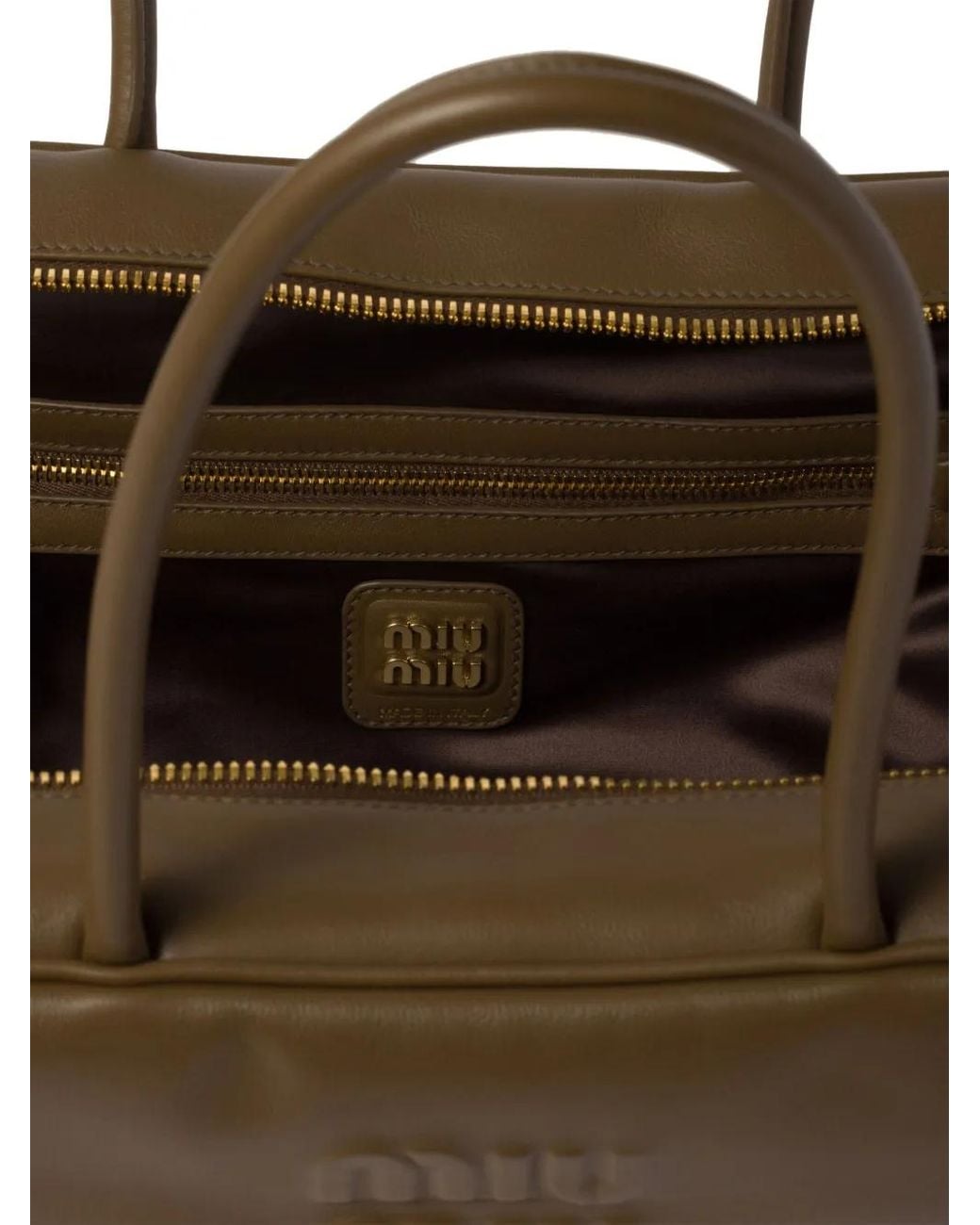 Miu Miu Brown Leather Beau Tote Bag