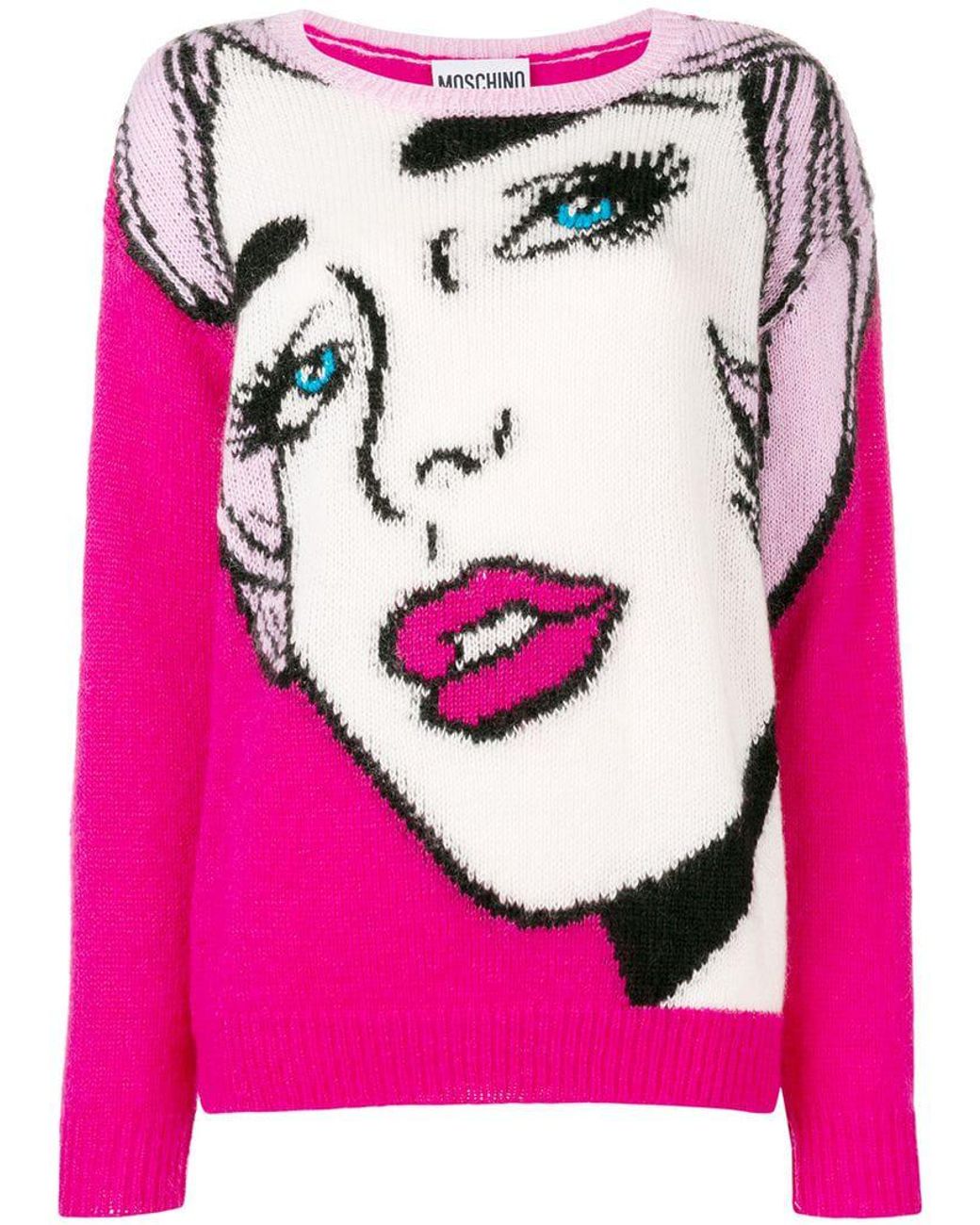 Moschino pink sweater hot sale