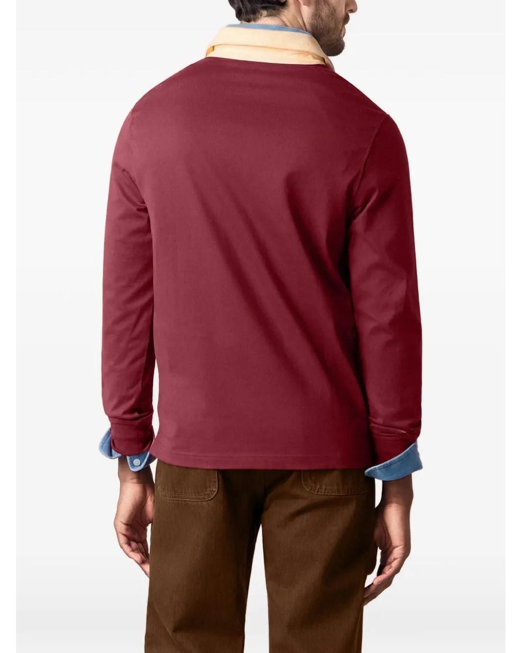 Brooks Brothers Corduroy-Collar Logo-Embroidered Polo Shirt for men