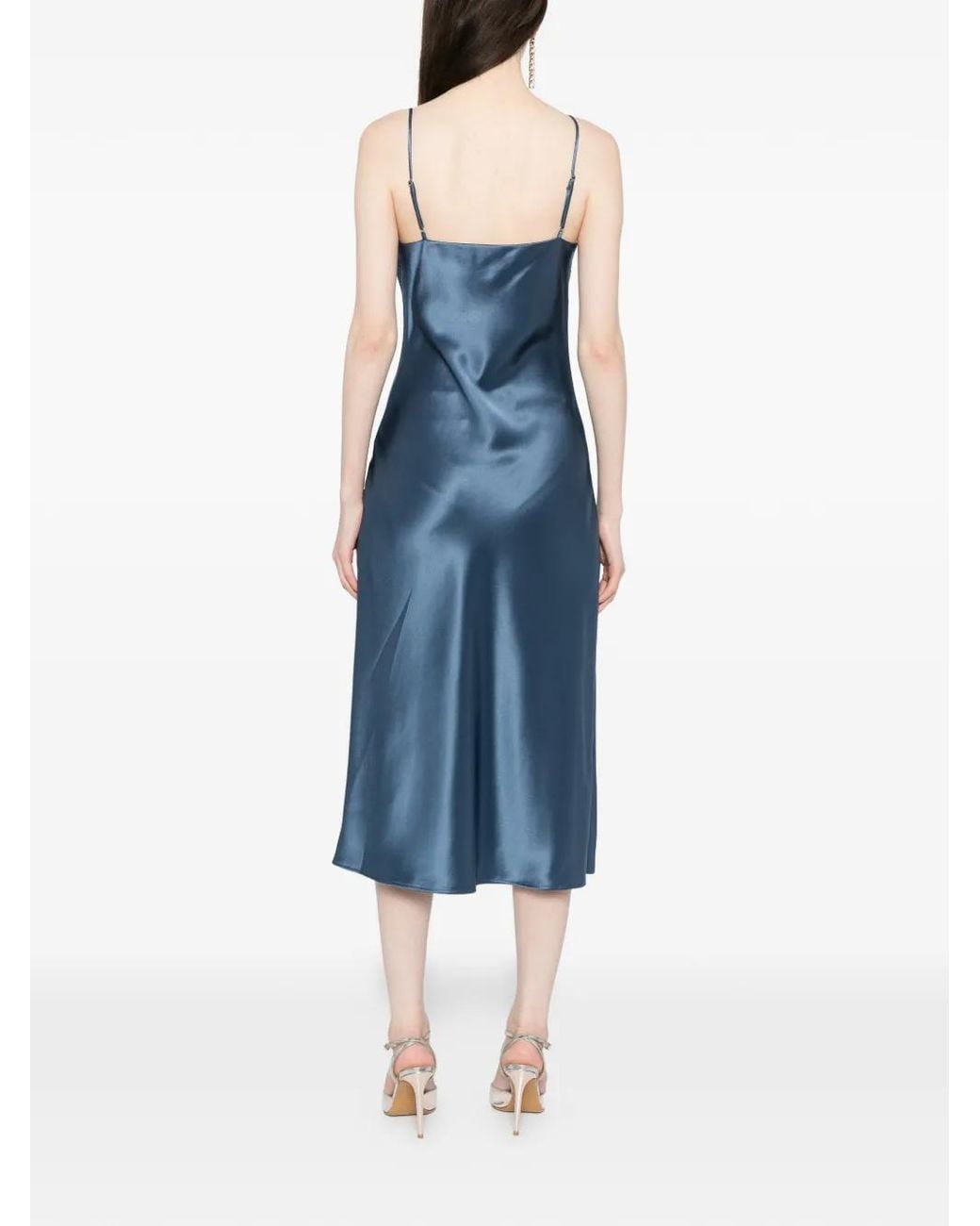 Cynthia Rowley Blue Satin Dress