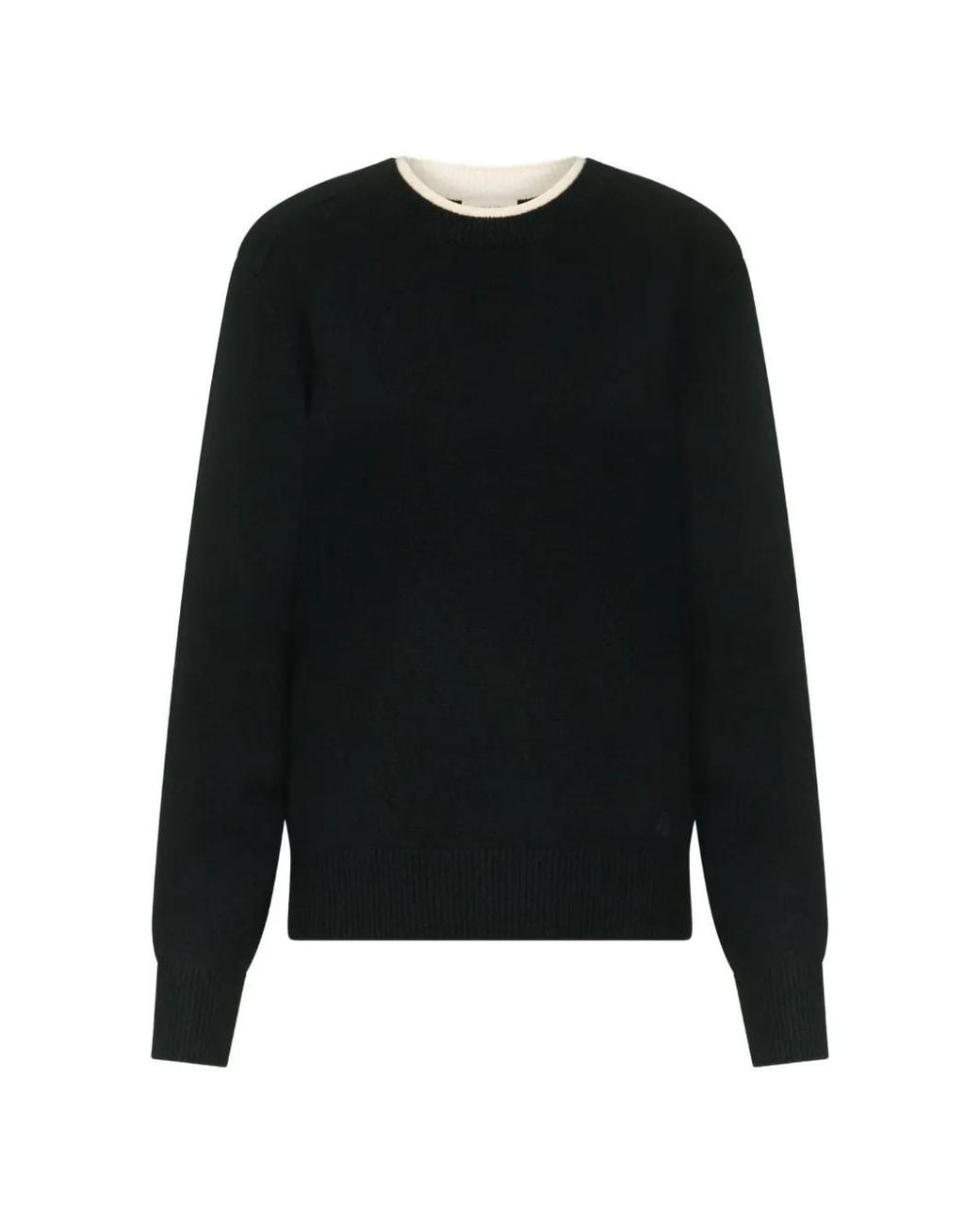 Loulou de Saison Black Bicolor Cashemere Sweater