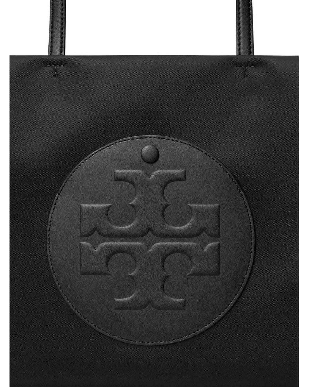 Tory Burch Black Ella Large Nylon Tote