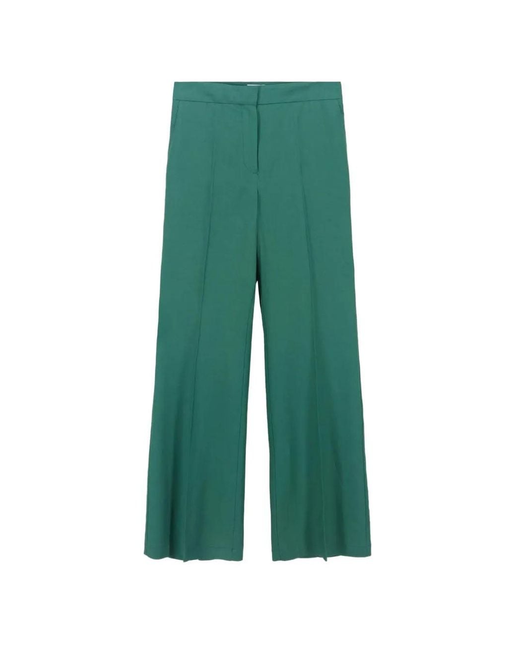 8pm Green Melbourne Pressed-Crease Trousers