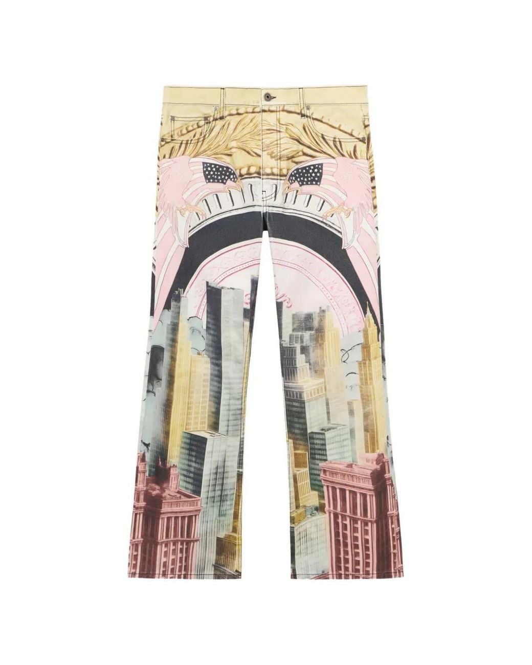 Off-White c/o Virgil Abloh White All-Over Moneyworld Slim Relax Jeans for men