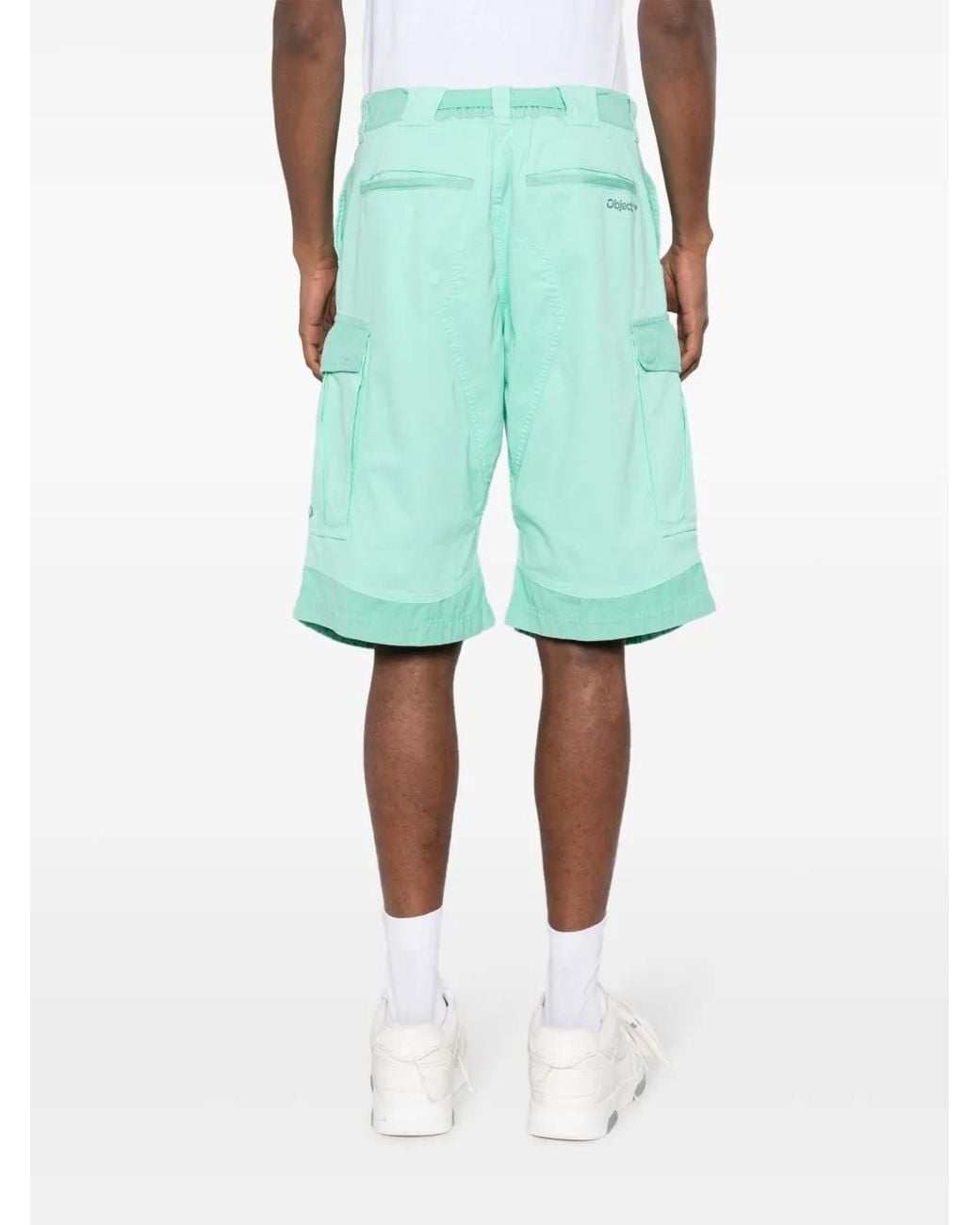 Objects IV Life Blue Organic Cotton Cargo Shorts