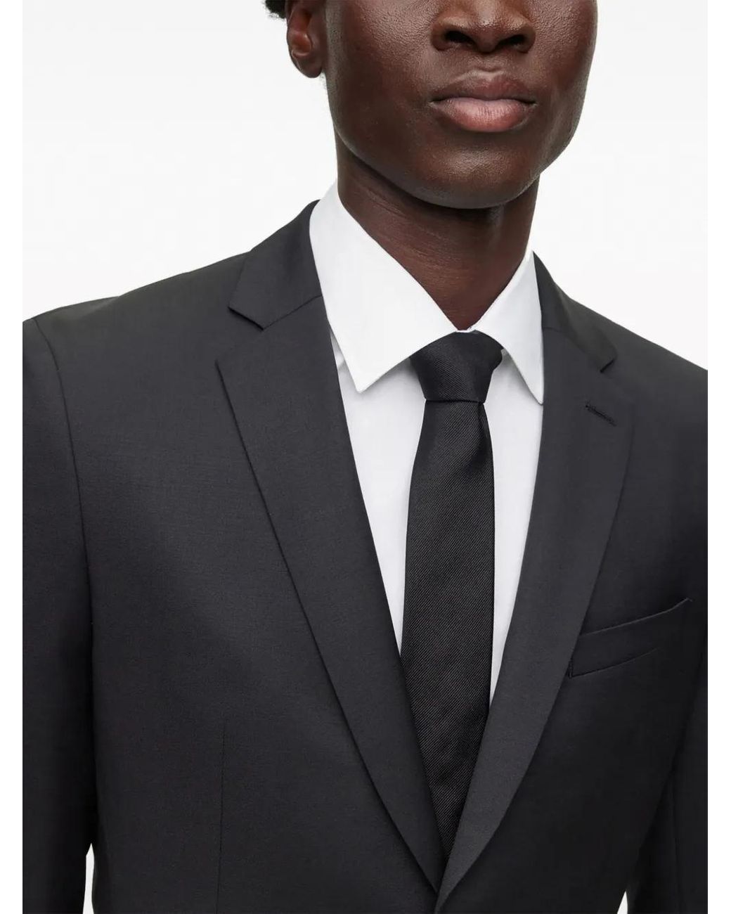 Boss Black Virgin-Wool Single-Breasted Blazer for men