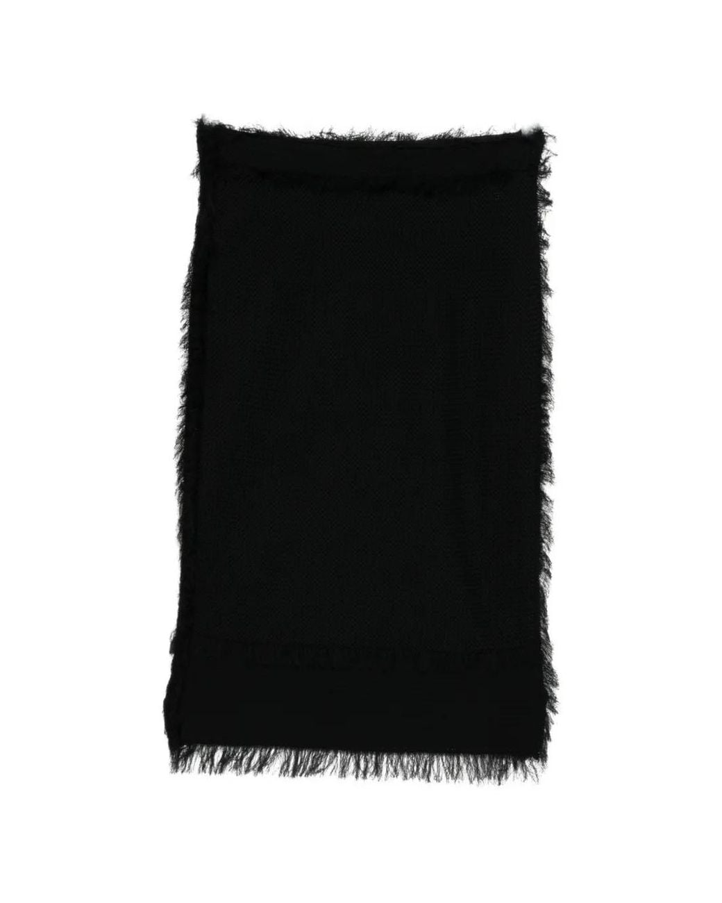JNBY Black Fringed Straight Skirt
