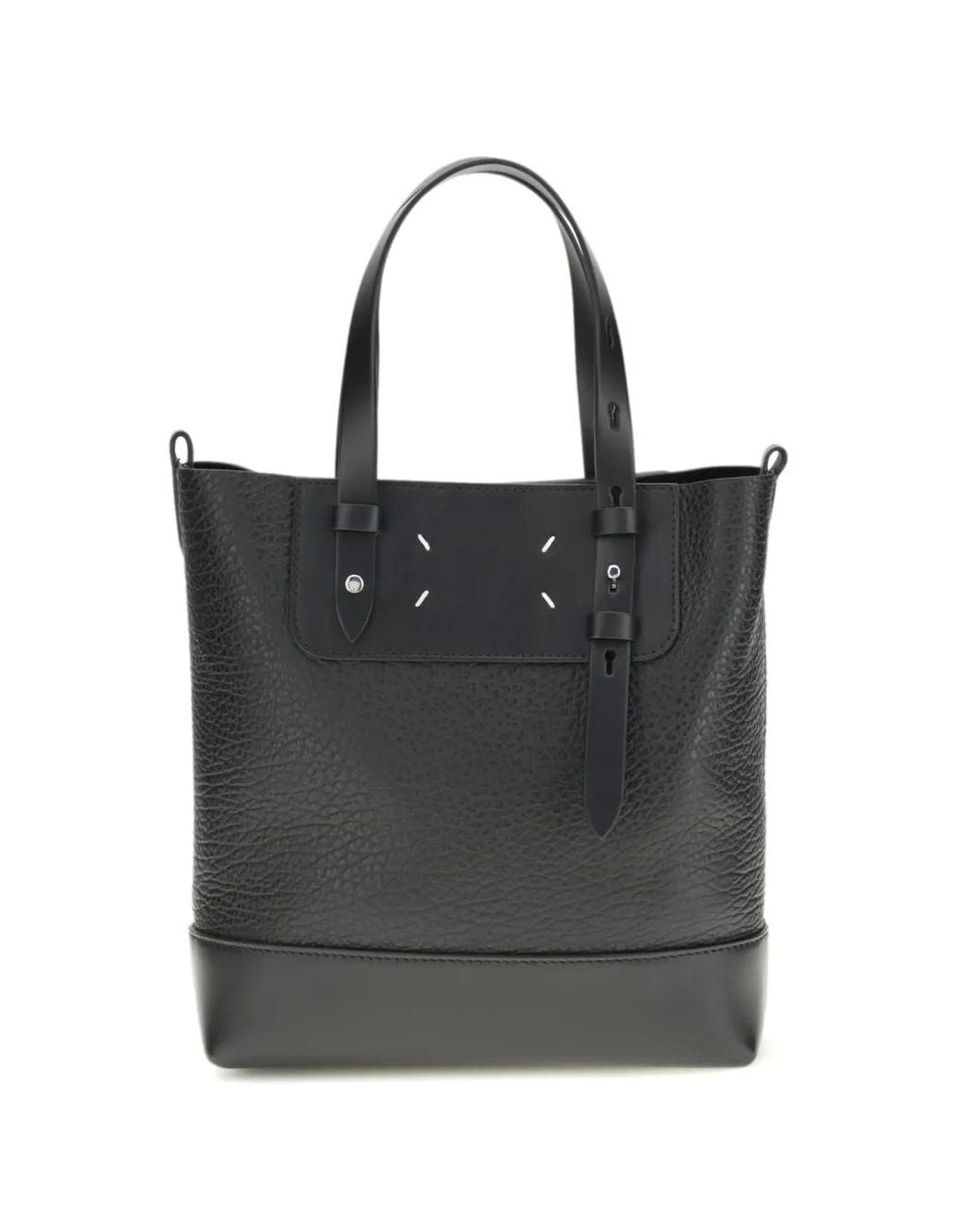 Maison Margiela Black Mini Vertical Tote Bag