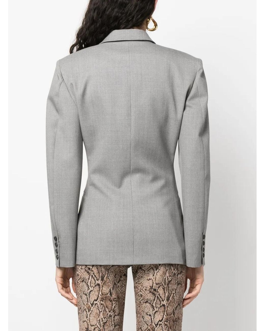 ARMARIUM Gray Double-Breasted Wool Jacket