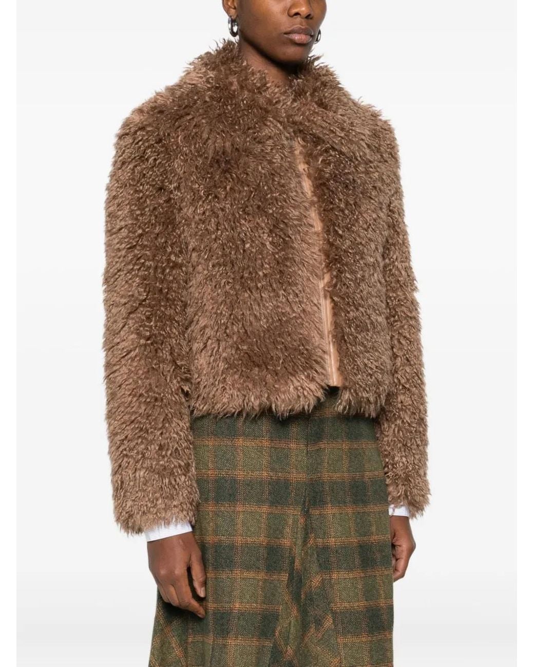 Stand Studio Brown Faux-Shearling Jacket