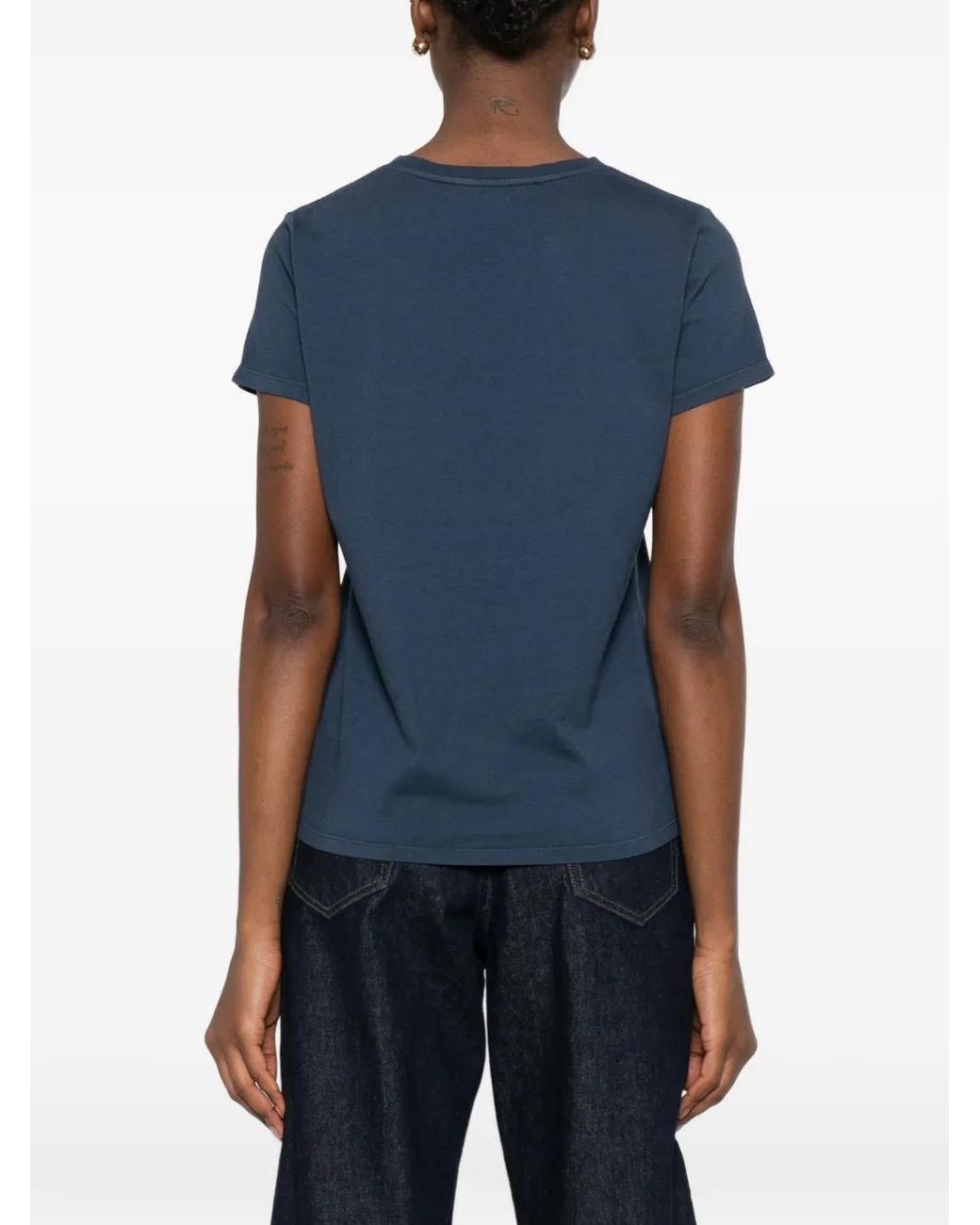 LaDoubleJ Blue Cotton T-Shirt