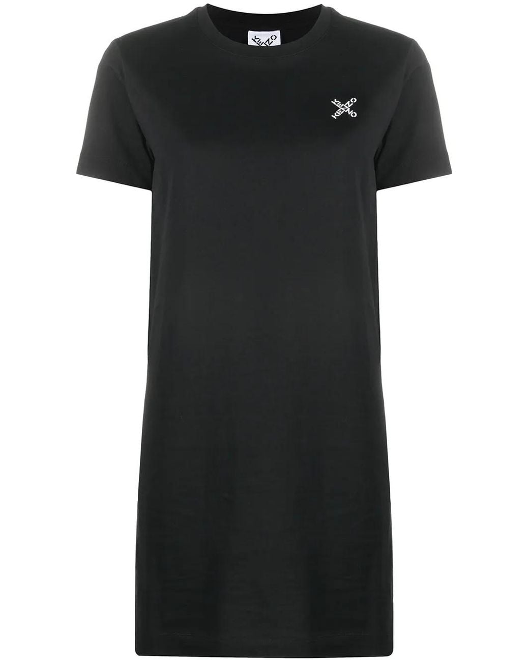 KENZO Black Logo Print T-Shirt Dress