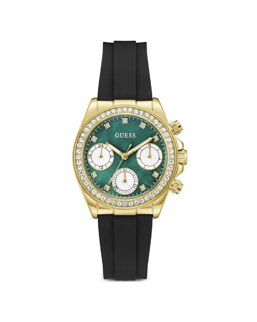 Guess Blue Victoria Crystal-Embellished 36Mm Watch