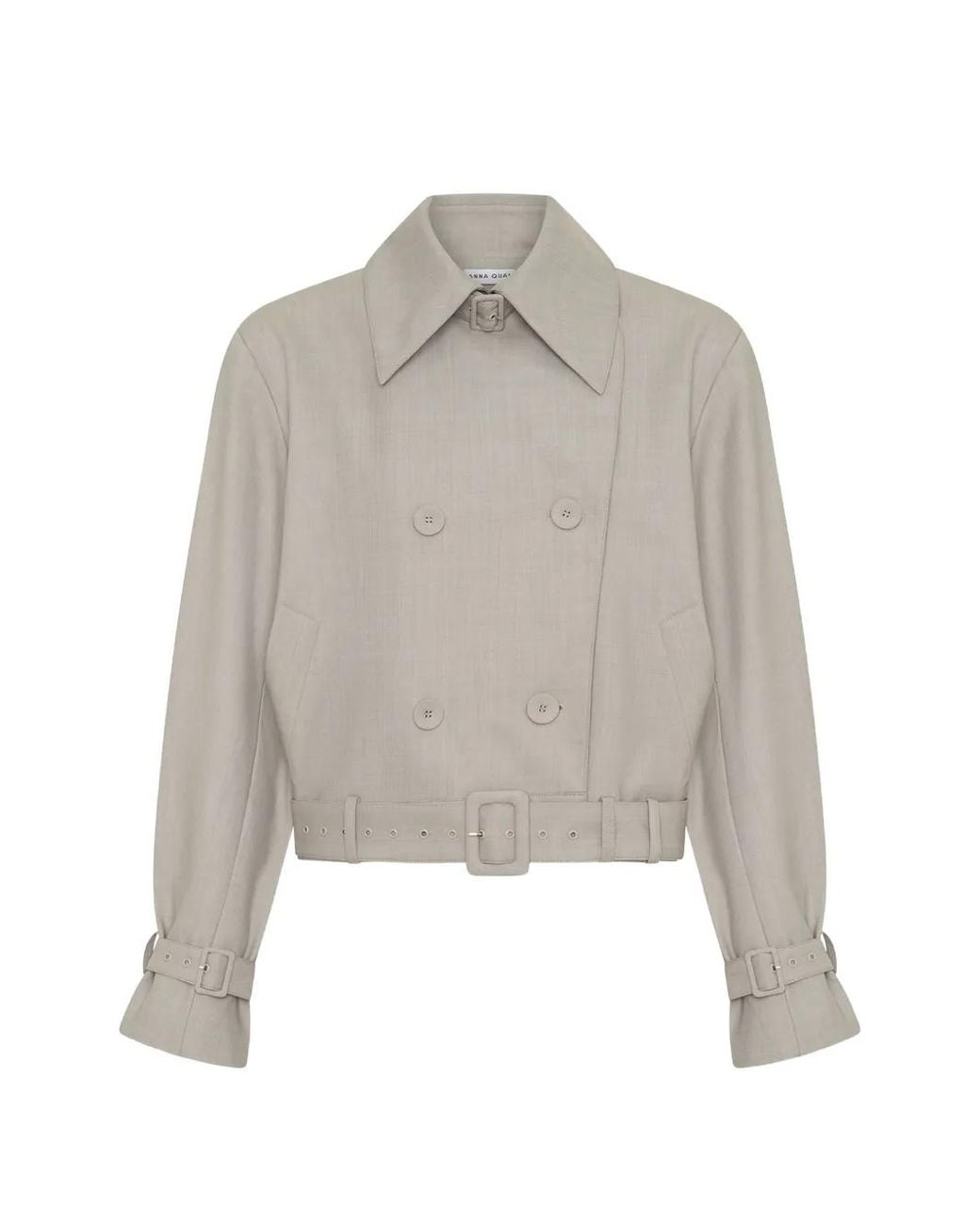 Anna Quan White Bourdin Double-Breasted Jacket