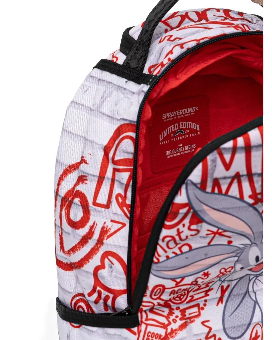 Sprayground Red Looney Tunes Graffiti-Print Backpack