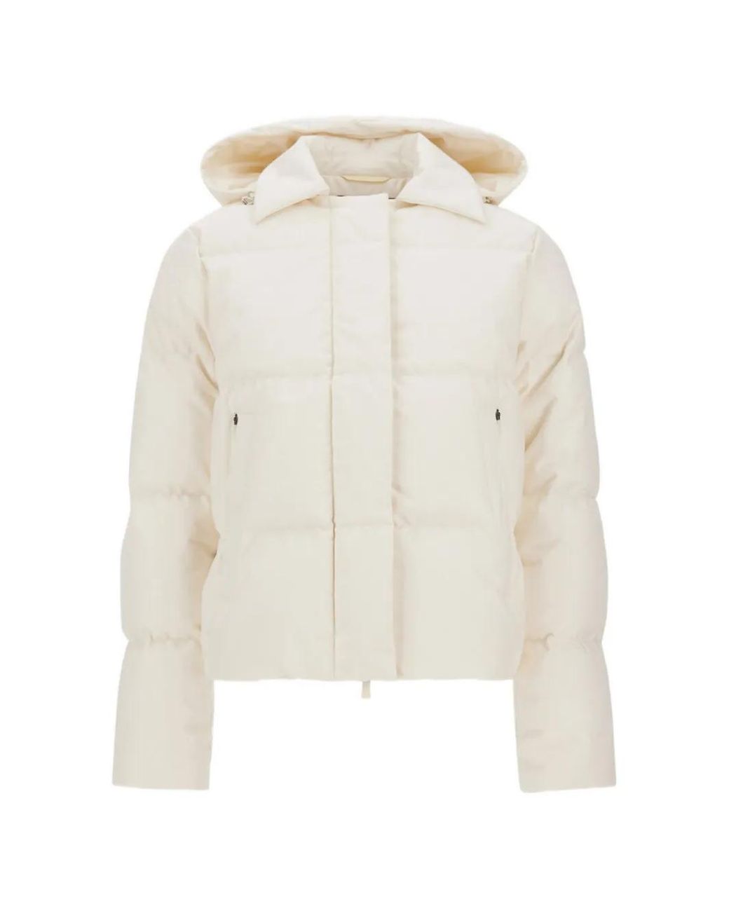 Herno White Hooded Padded Jacket