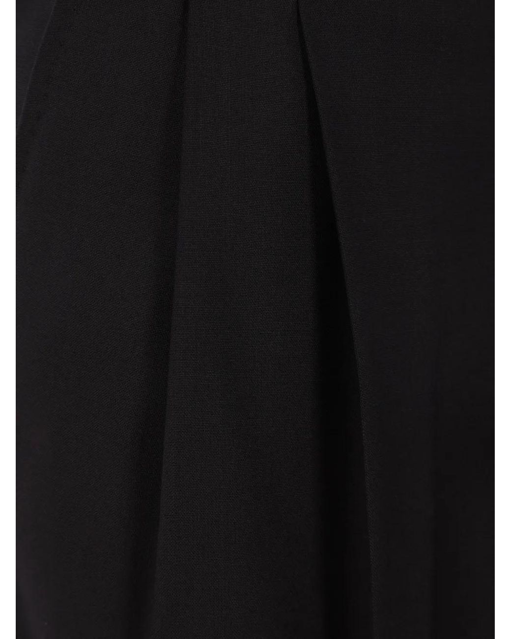 Max Mara Black Belted Pleated Trousers