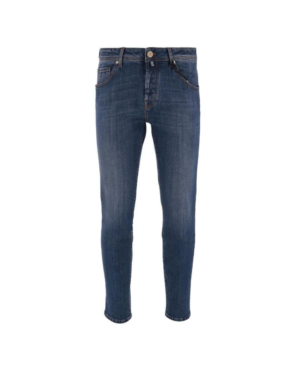 Jacob Cohen Blue Faded Slim-Fit Jeans for men