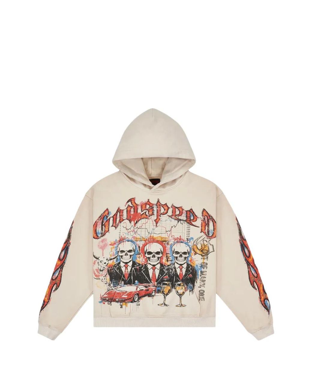 Godspeed White Ath Graphic-Print Hoodie for men