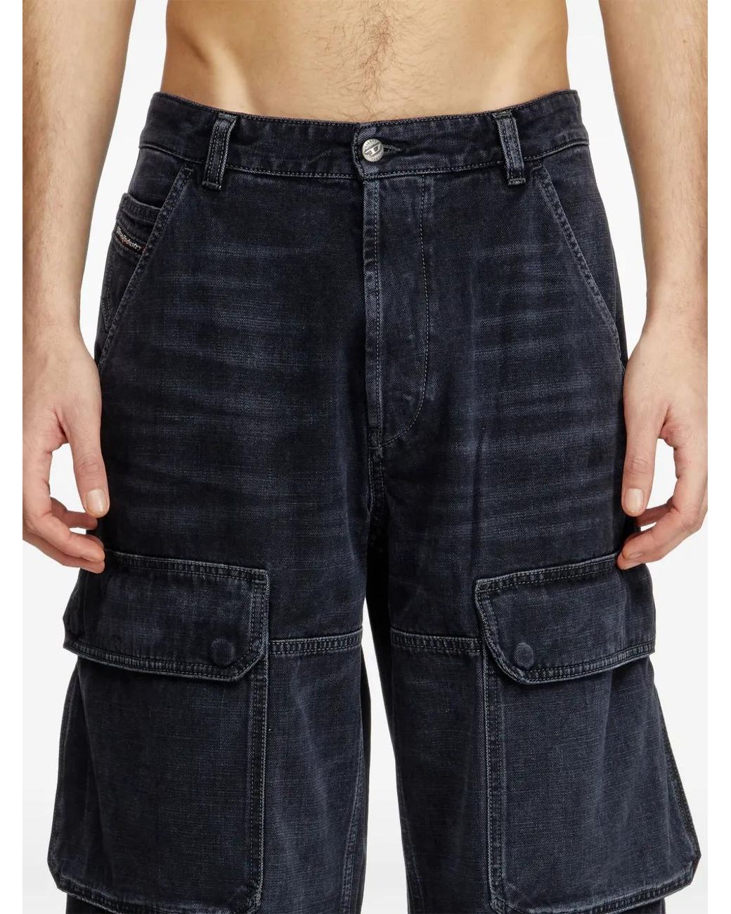 DIESEL Ruimvallende Jeans Met Regular-Waist in het Blue voor heren