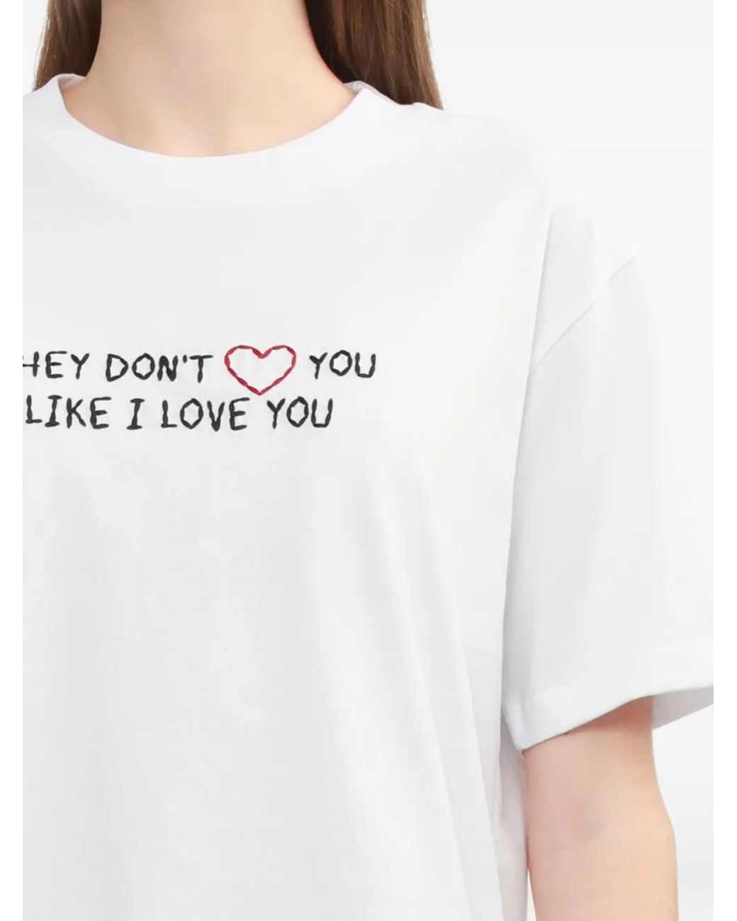 Joshua Sanders White Text-Print T-Shirt