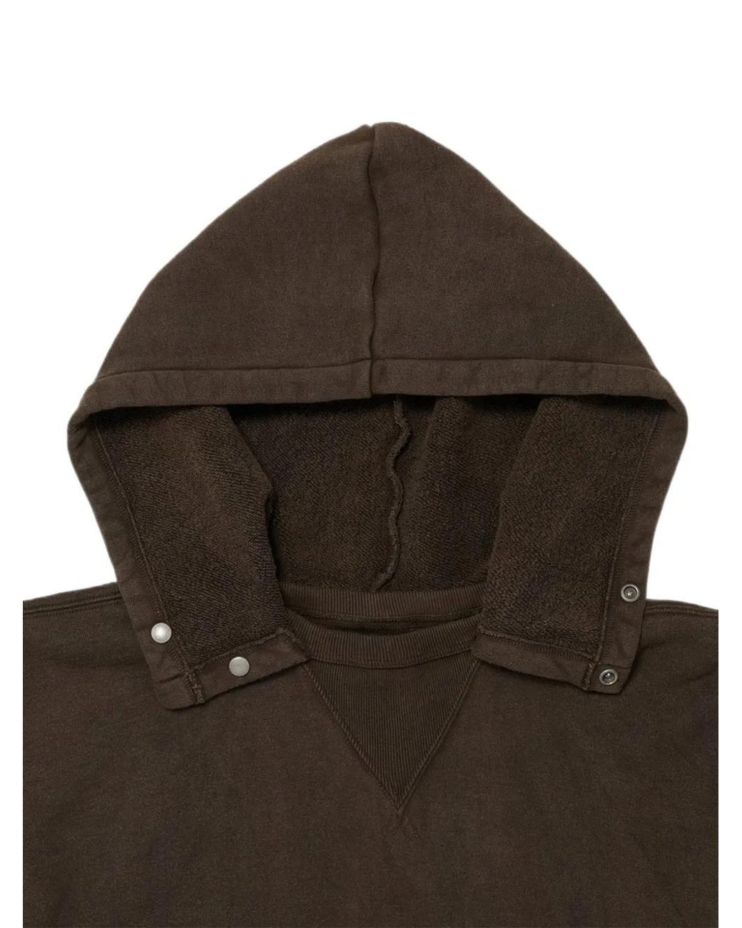 TAIGA TAKAHASHI Brown Lot.620 Snap-Button Hoodie