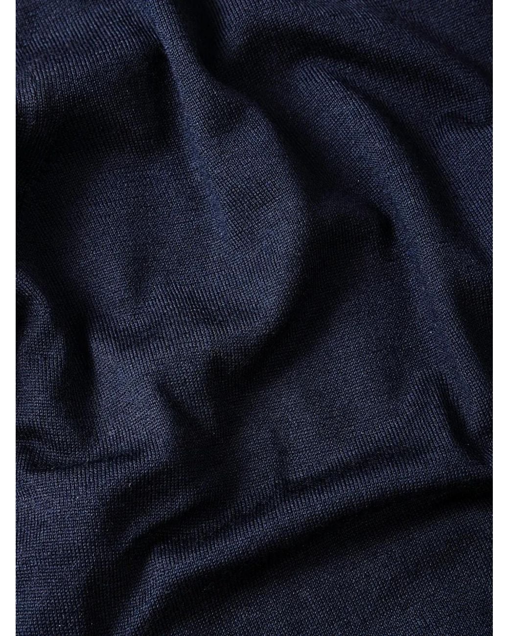 Svevo Blue Zip Trim Polo Shirt for men