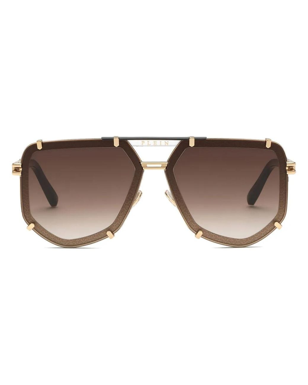Philipp Plein Brown Plein Legacy Sunglasses for men