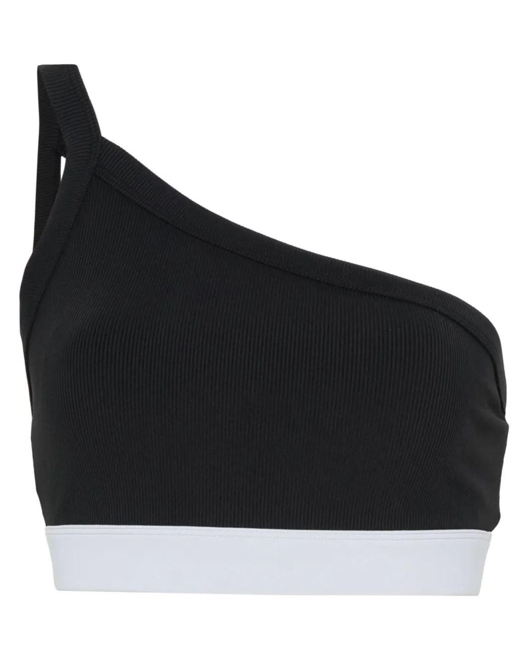 P.E Nation Black Mark One One-Shoulder Sports Bra
