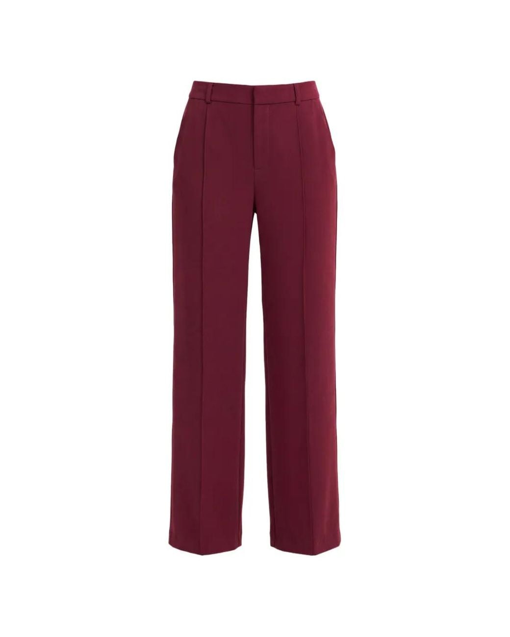 Cinq À Sept Red Pantalon Calla À Plis Nervurés