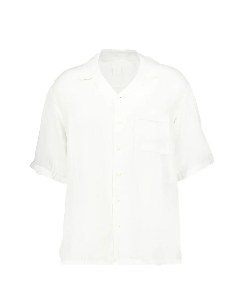 120% Lino White Linen Shirt for men