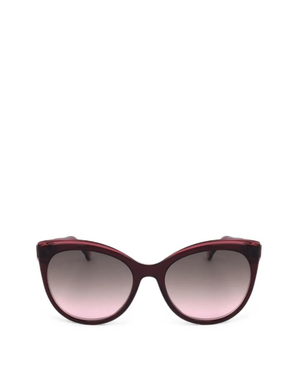 Carolina Herrera Pink Cat-Eye Frame Sunglasses