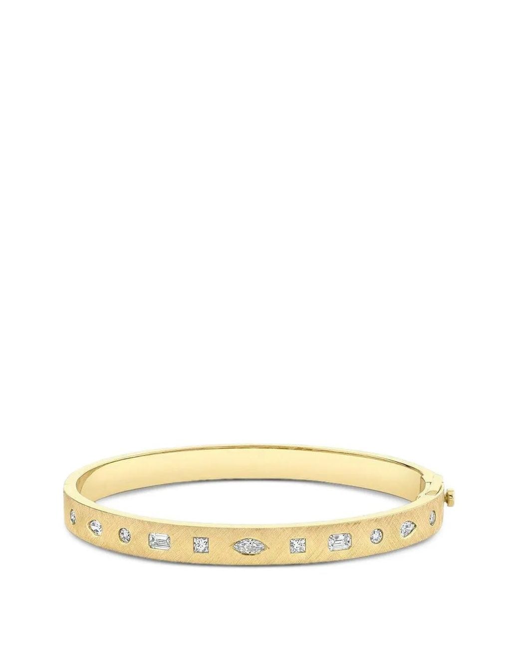 Logan Hollowell Metallic Diana Diamond Bangle Bracelet