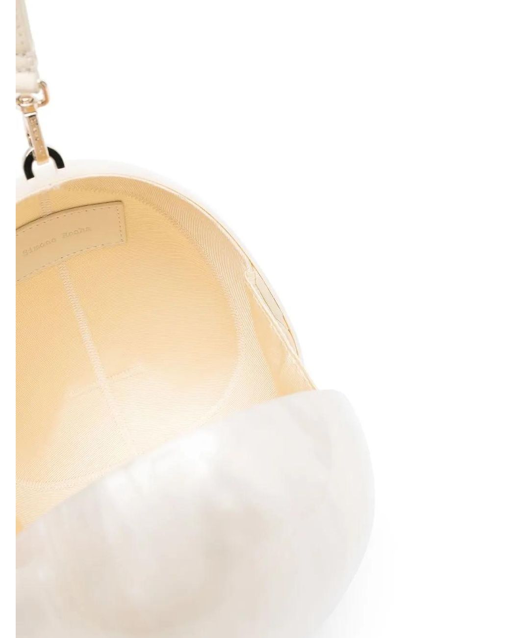 Simone Rocha White Egg Faux Pearl Tote Bag