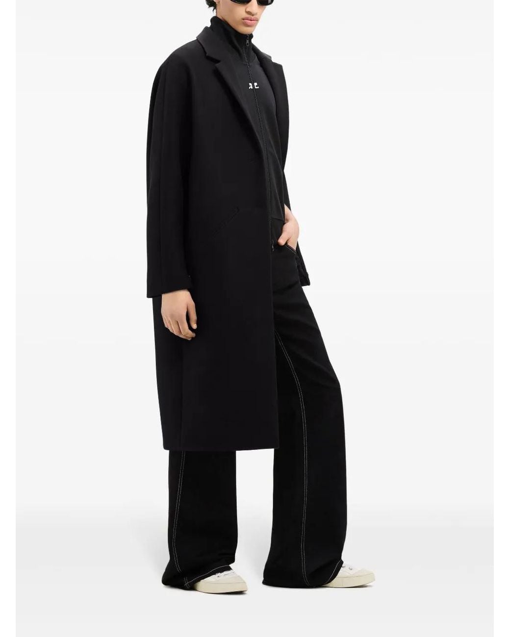 Courreges Jas Met Logopatch in het Black