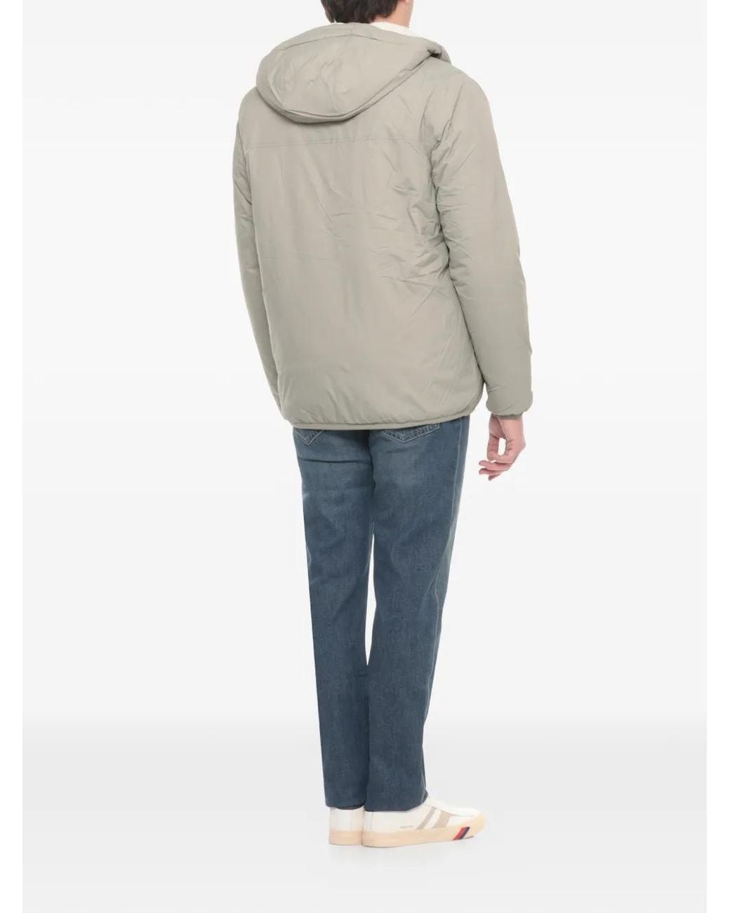 K-Way Gray Veste Zippée The Real 4.0 À Capuche for men