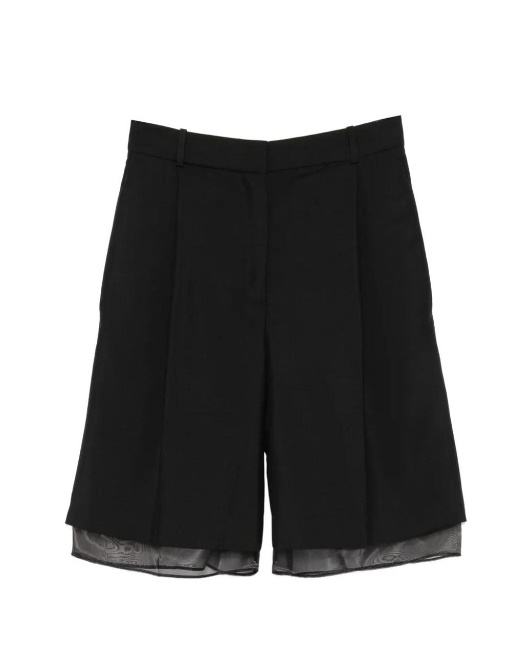 Rohe Black Organza Lined Shorts