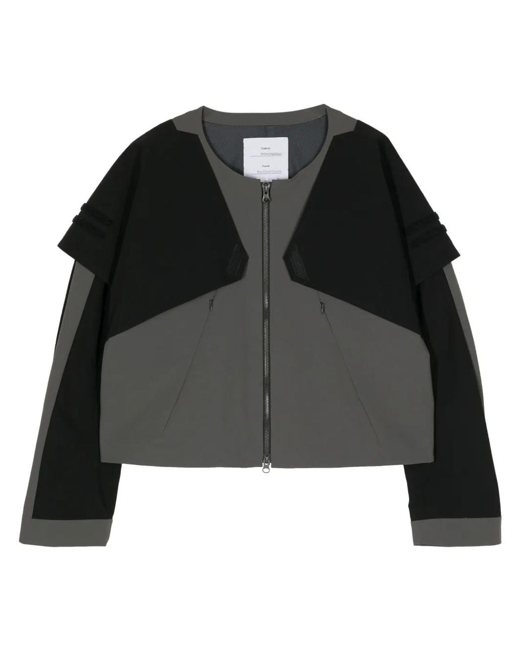 Fumito Ganryu Black Ventilation Shoulder Jacket for men