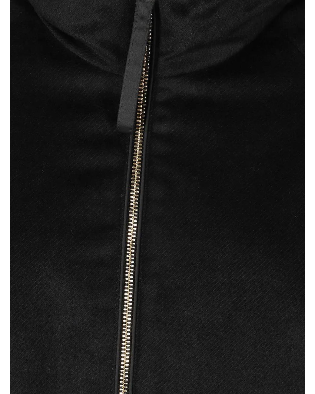 DUNO Black High-Neck Panelled Jacket