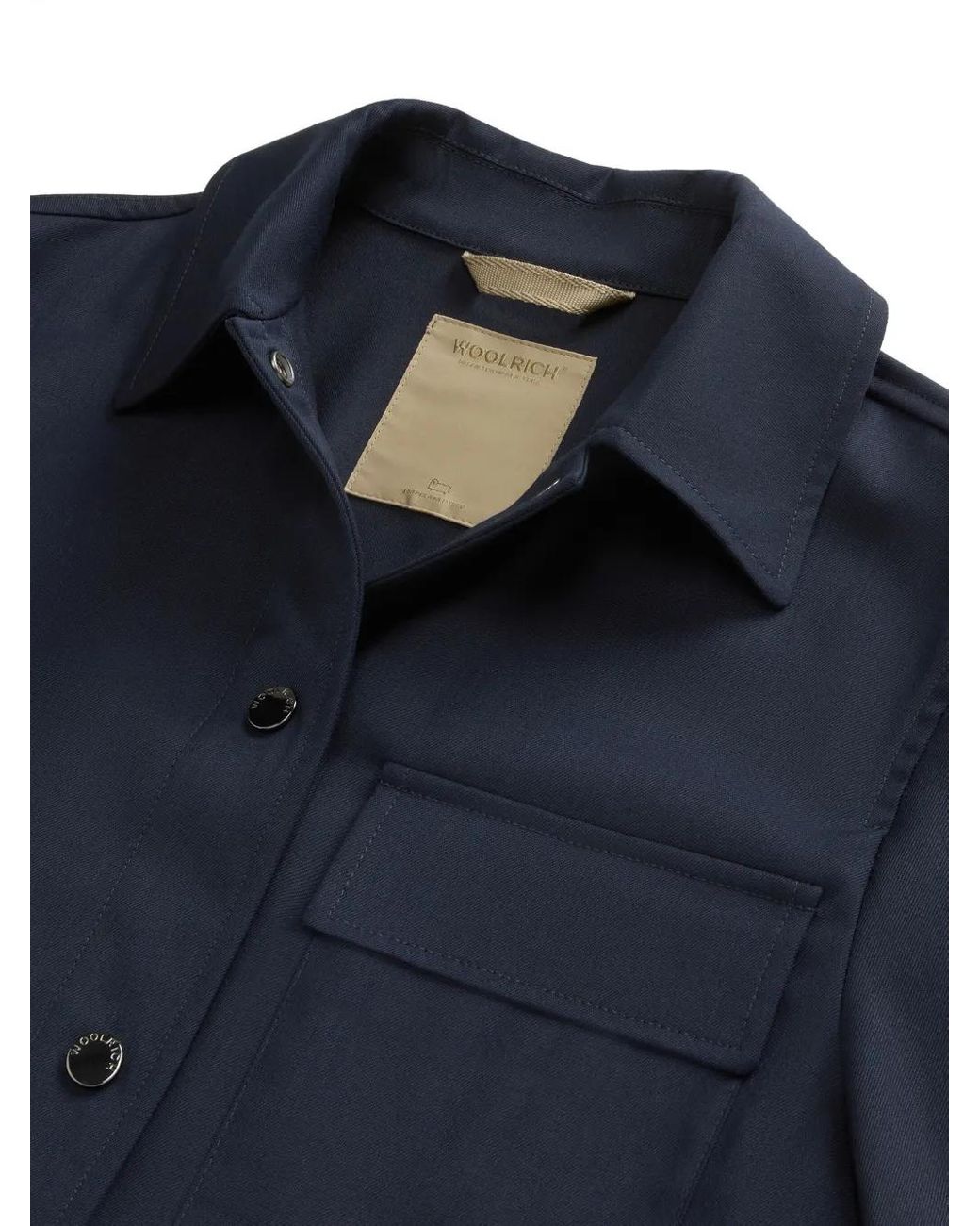 Sobrecamisa Con Cordones Woolrich de color Blue