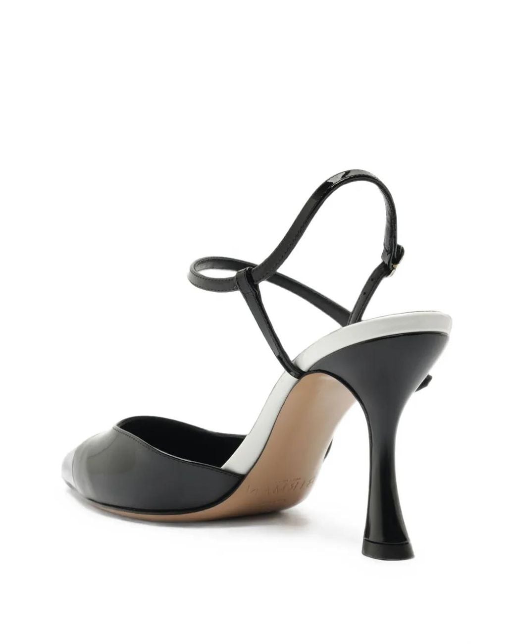 Alexandre Birman Black Tita Wrap Cap-Toe Pumps