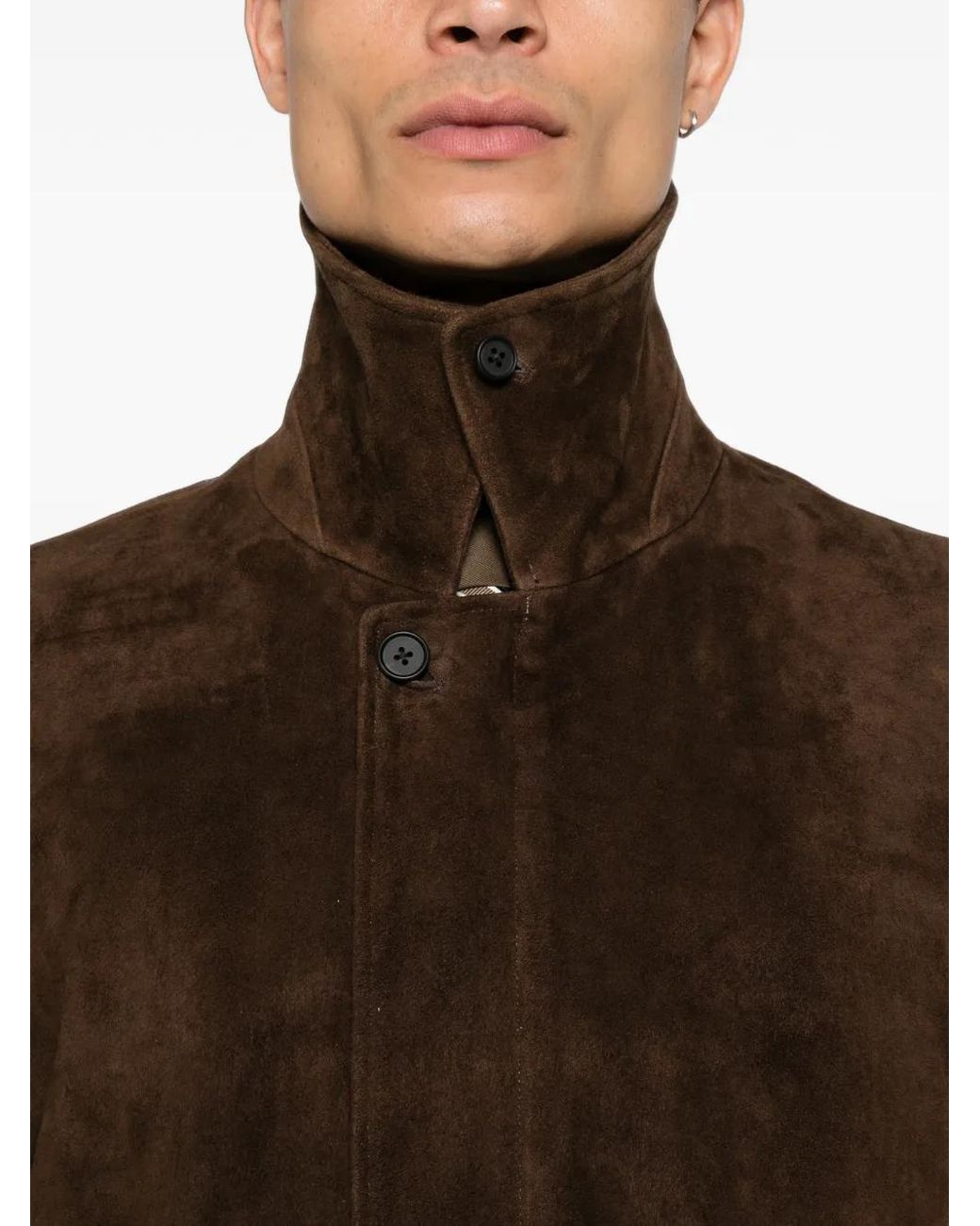 Ssstein Brown Suede Jacket for men