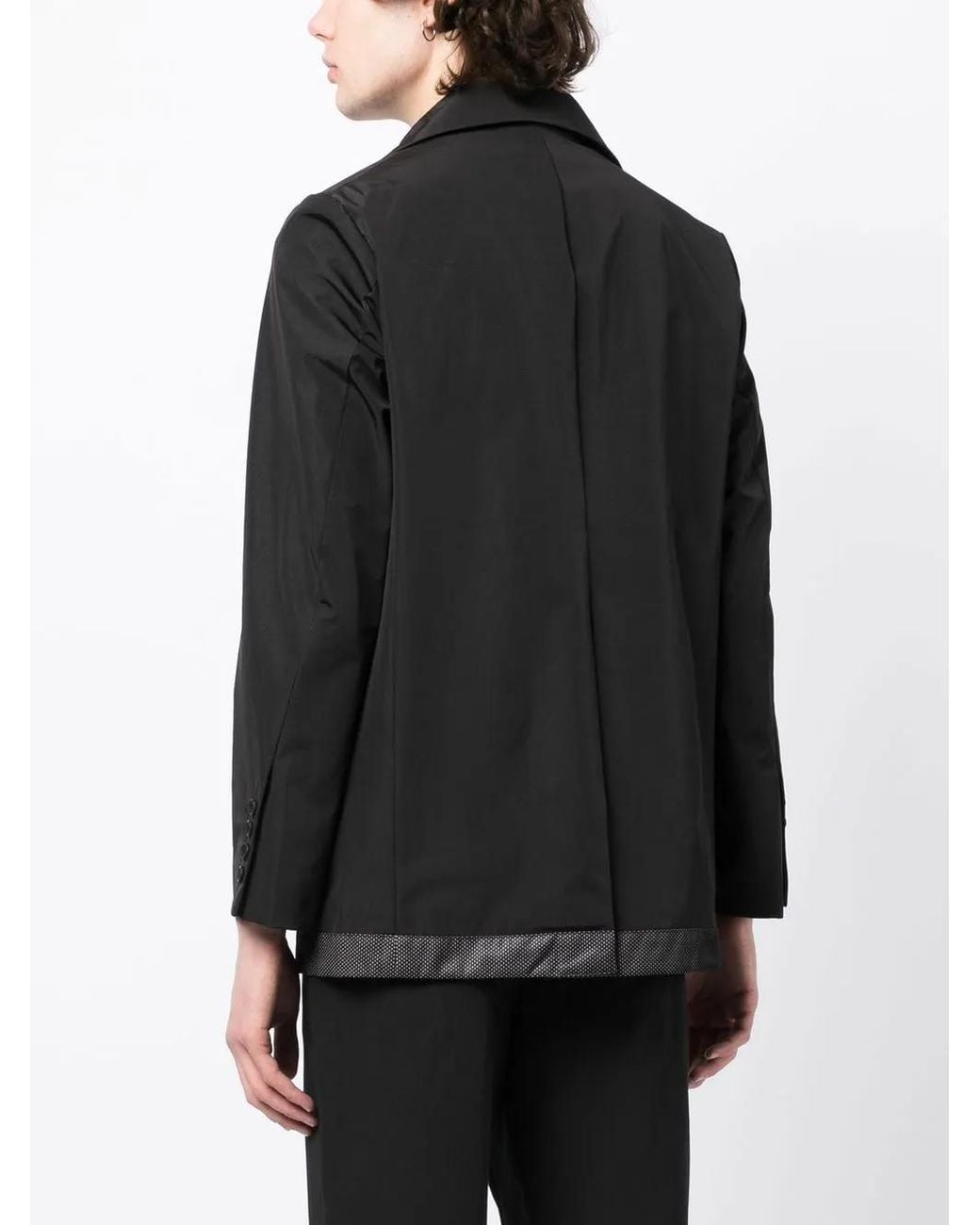 The Power for the People Black Single-Breasted Blazer for men