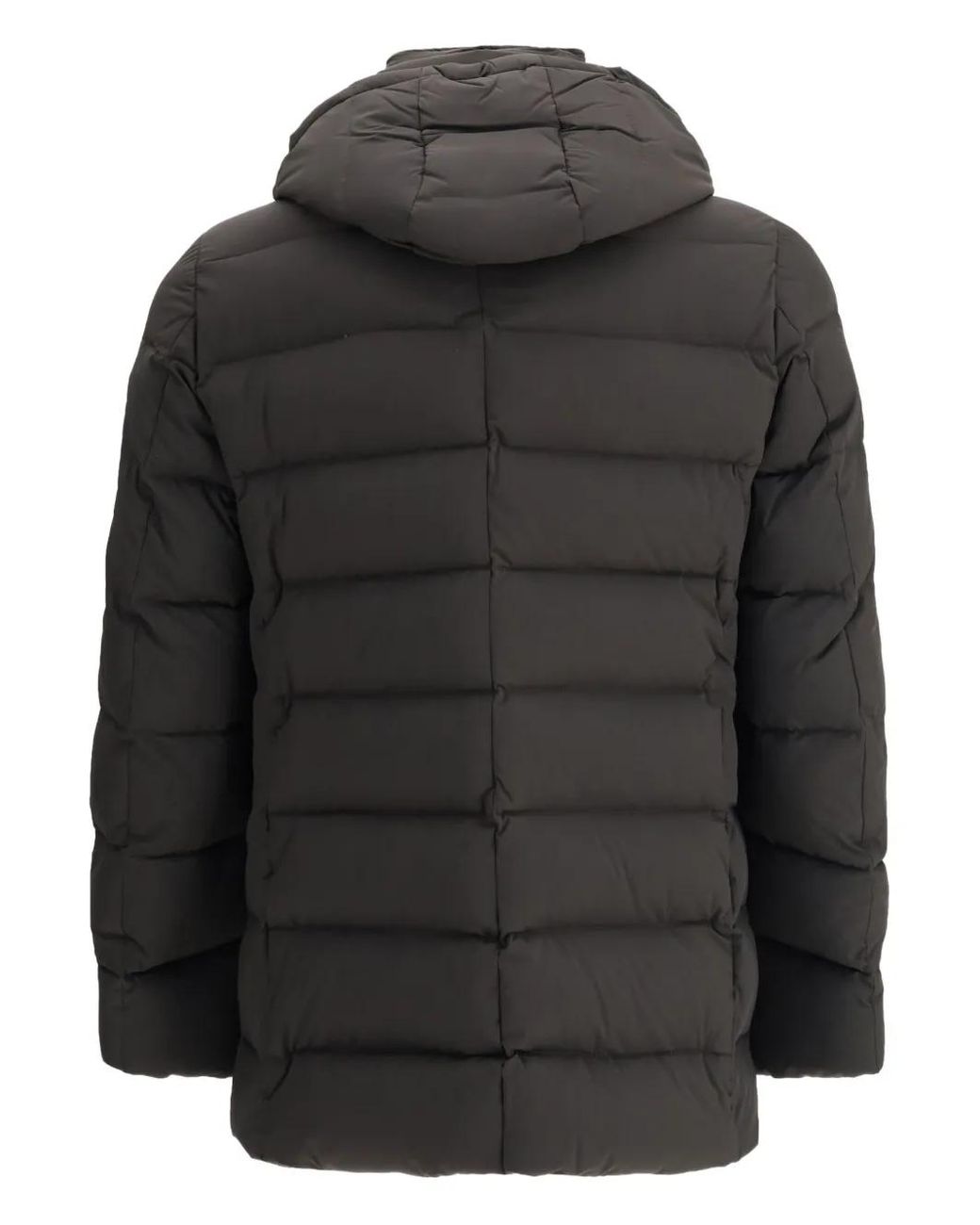 Moorer Black Florio-Kn Quilted Jacket for men