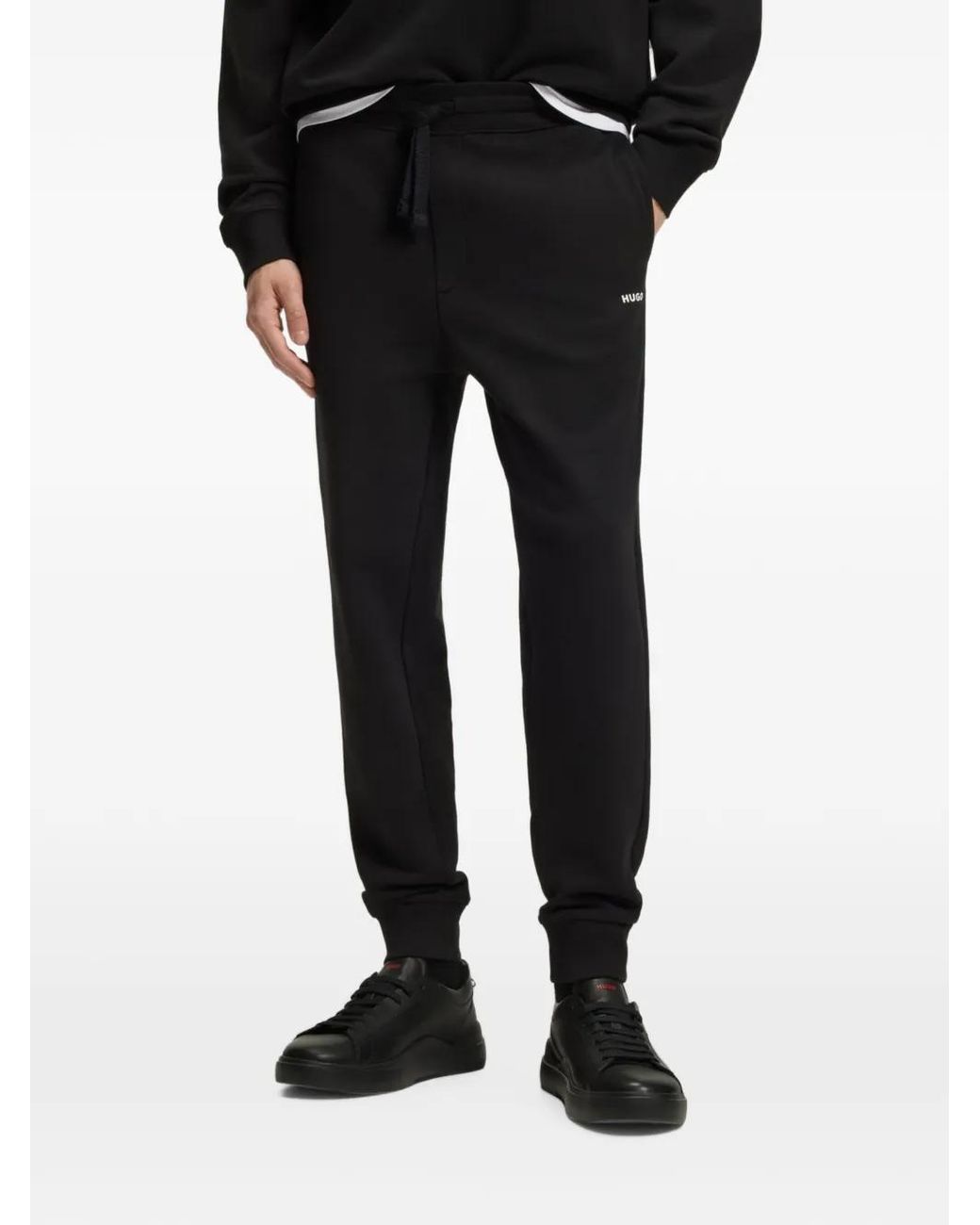 Pantalones Joggers Dayote HUGO de hombre de color Black