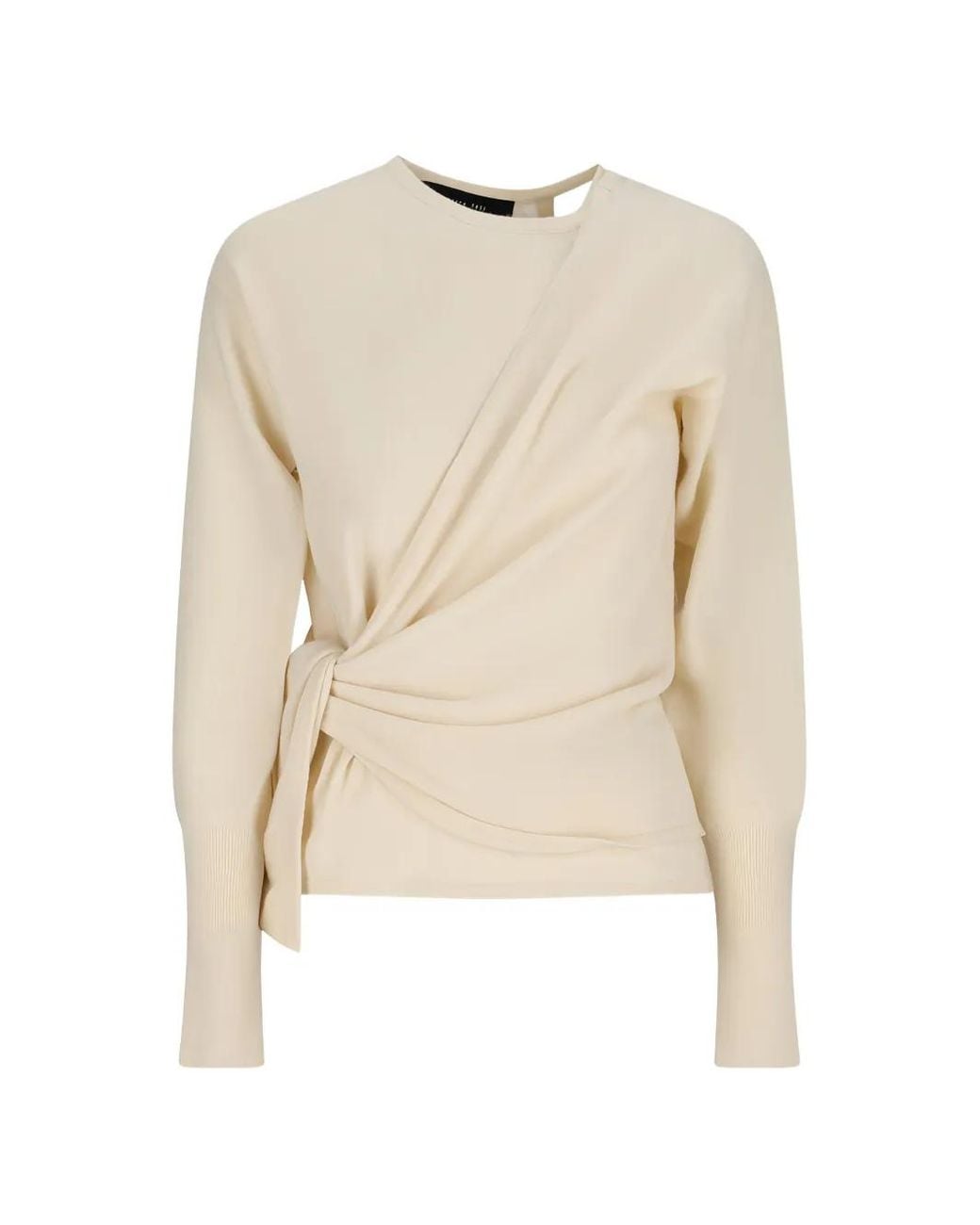 FEDERICA TOSI Natural Wrapped Top